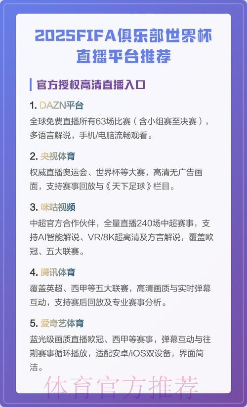 有哪些平台可以观看世界杯直播 有哪些平台可以观看世界杯直播